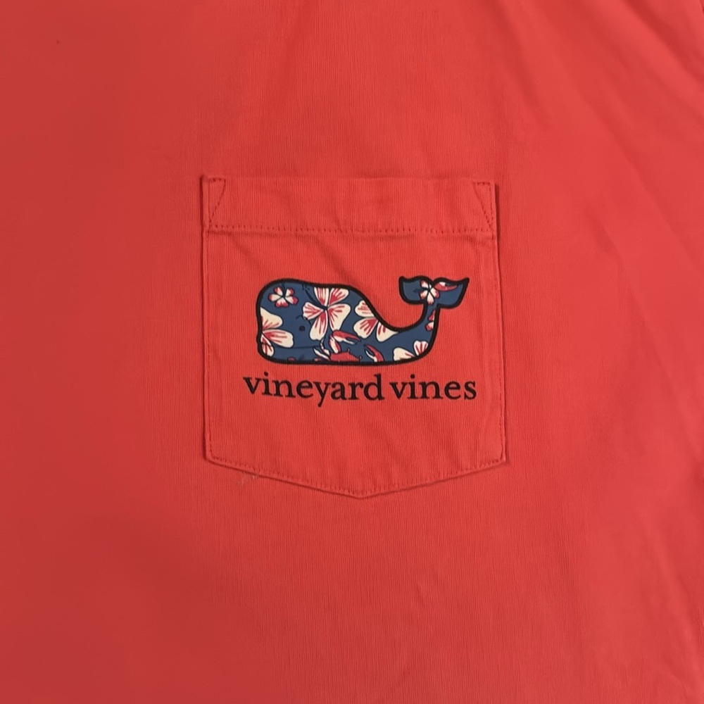 Vineyard Vines Coral Short Sleeve Tee - Picture 2 of 9